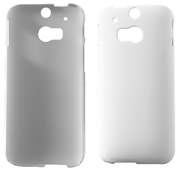 HTC One M8 M8s Plast Cover Hvid Cheap