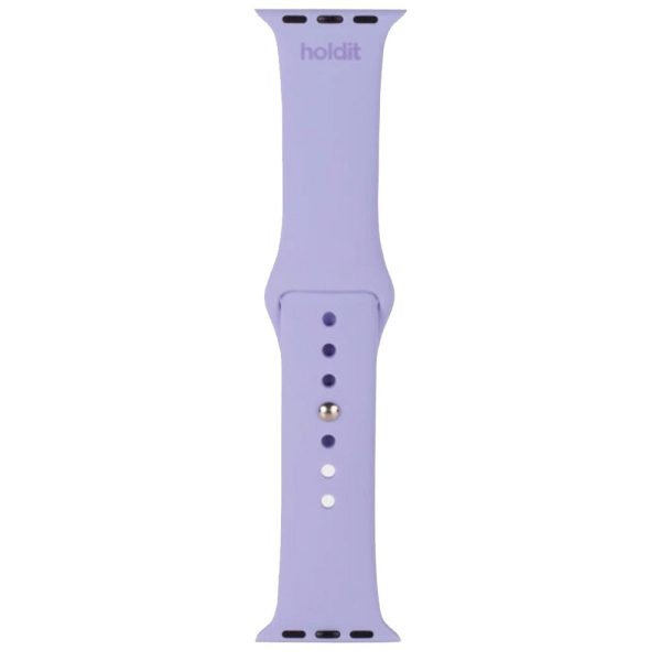 Apple Watch (38 40 SE 41 42mm) Holdit Silikone Rem - Lavender Online Sale