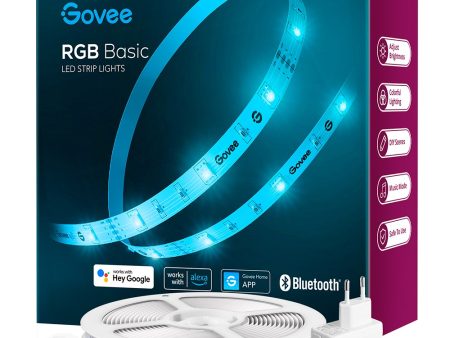 Govee RGB Smart Wi-Fi + Bluetooth LED Strip Lights - 5m - Hvid Online