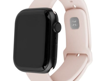 Apple Watch (38 40 SE 41 42mm) Fixed Sporty Silikone Rem Sæt - Lyserød Online Sale