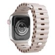 Apple Watch (38 40 SE 41 42mm) Vonmählen Wave Band Silikone Rem - Cream For Sale