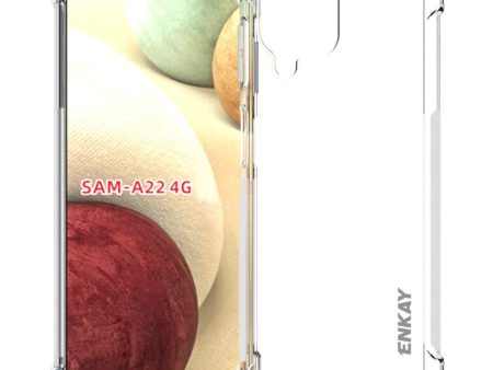 Samsung Galaxy A22 (4G) Enkay Anti-Slip Shockproof Cover - Gennemsigtig Online now