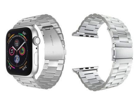 Lippa Apple Watch (38 40 SE 41 42mm) Rustfri Stål Rem - Sølv Online now