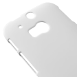 HTC One M8 M8s Plast Cover Hvid Cheap