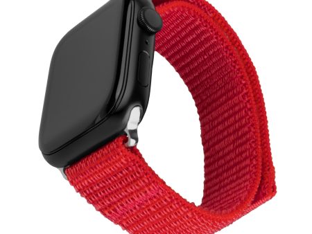 Apple Watch (38 40 SE 41 42mm) Fixed Nylon Rem - Rød Supply