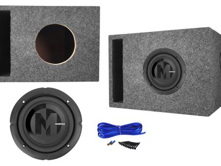 Memphis Audio PRX6D2 6.5  300 Watt Car Audio Subwoofer+Vented Sub Box Enclosure Online Sale