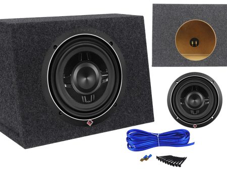 Rockford Fosgate P3SD4-8 8  4-Ohm 300W Shallow Mount Car Subwoofer+Slim Sub Box Sale