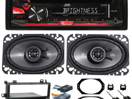 JVC Stereo CD Player Radio+Kicker Speakers+Full Install For 97-02 JEEP WRANGLER Cheap