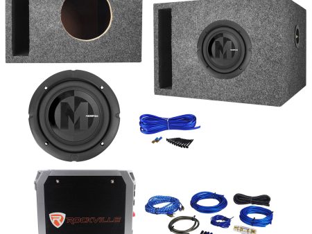 Memphis Audio PRX6D2 6.5  300w Subwoofer+Vented Sub Box+Mono Amplifier+Amp Kit For Discount