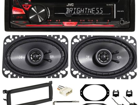 JVC Stereo Radio CD Player+Kicker Speakers+Full Install For 03-06 JEEP WRANGLER Online now