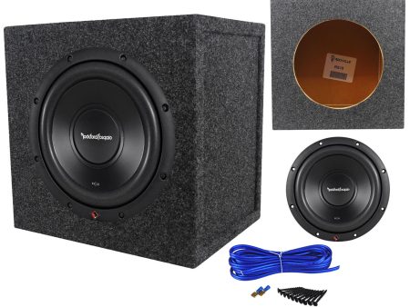 Rockford Fosgate R2D2-10 10  500 Watt Dual 2 Ohm Car Subwoofer+Sub Enclosure Box Online Sale