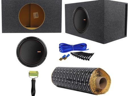 Memphis Audio MOJO 615D4 15  4400w Competition Car Subwoofer+Vented Box+ROCKMAT Discount