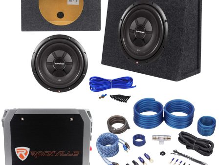 Rockford Fosgate R2SD2-12 12  Car Sub+Shallow Enclosure+500W Amplifier+Amp Kit Online Hot Sale