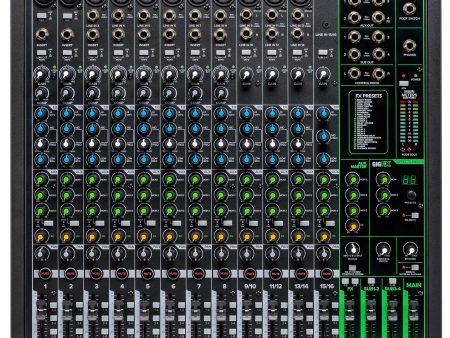 Mackie ProFX16v3 16-Channel 4-Bus Professional Effects Mixer w USB ProFX16 v3 For Sale