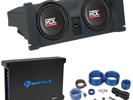 Dual 10  MTX Subwoofers+Enclosure+Amplifier+Wire Kit For 97-06 Jeep Wrangler TJ For Cheap