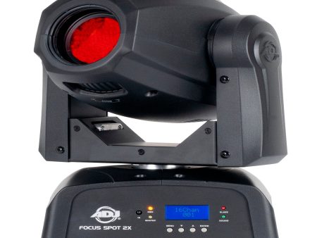 American DJ ADJ FOCUS SPOT 2X 100 Watt Cold White LED DMX Moving Head Spot Light Fashion