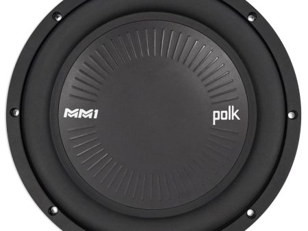 Polk Audio MM1042SVC 10” 1200 Watt Single 4-Ohm Car Marine Audio Subwoofer Sub Fashion