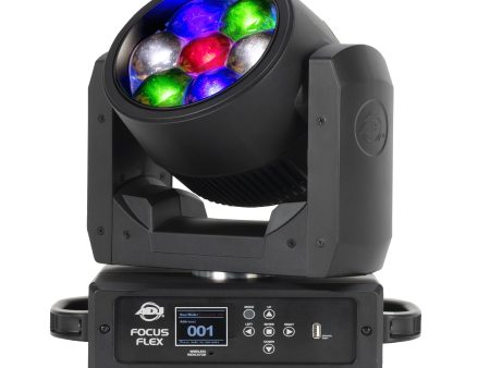 American DJ ADJ Focus Flex 7 x 40W RGBW LED Wireless DMX Moving Head Wash Light Online Sale