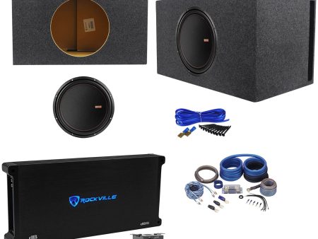 Memphis Audio MOJO 615D4 15  4400w Competition Subwoofer+Vented Box+Amp+Wires Fashion