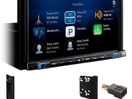 Alpine 7  Digital Media Receiver CarPlay XM Ready For 2000-2010 Ford F-650 750 For Cheap