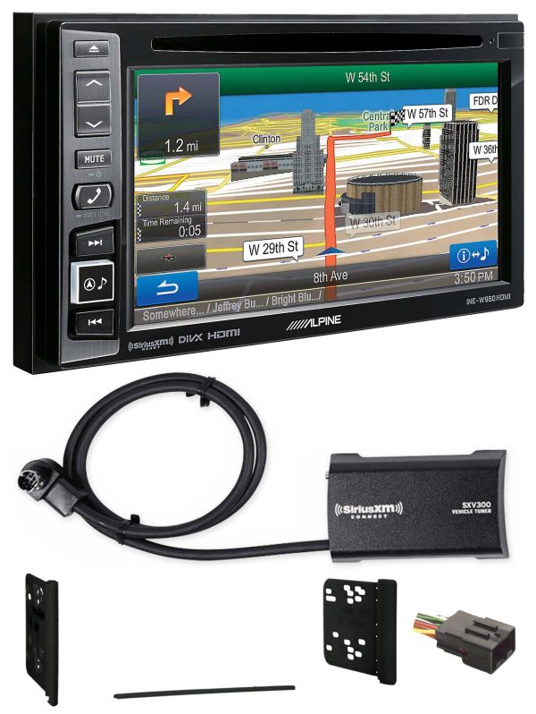 Alpine Bluetooth Receiver w Navigation GPS DVD XM For 2001-2005 Ford Explorer For Sale