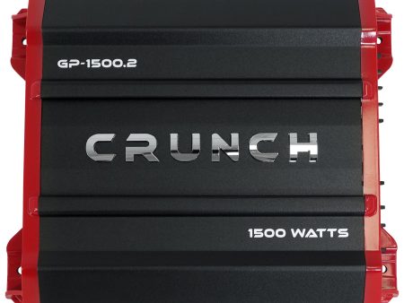 Crunch GP-1500.2 1500 Watt 2 Channel Car Audio Amplifier Stereo Amp Bridgeable Online