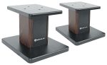 (2) 8” Dark Wood Bookshelf Speaker Stands For Edifier R1850DB Bookshelf Speakers For Cheap