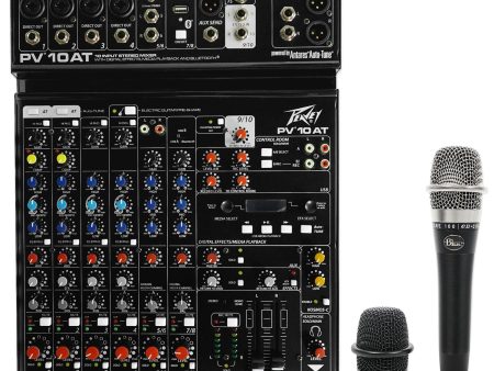 Peavey PV 10AT PV10AT Mixer Bluetooth USB,Compressor Effects+AutoTune+Blue Mic on Sale