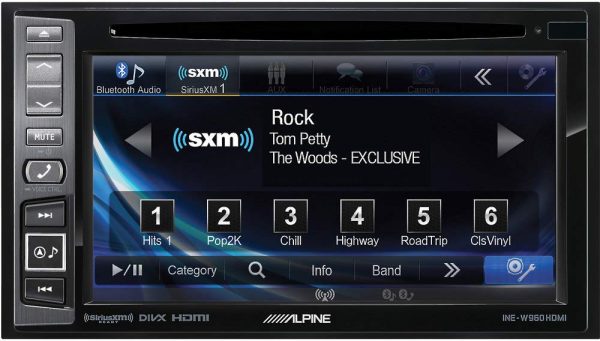 Alpine Bluetooth Receiver w Navigation GPS DVD XM For 1998-2001 Ford Explorer For Discount