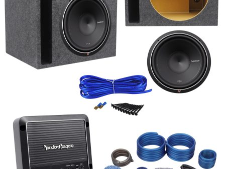 Rockford Fosgate Punch P2D4-15 800w 15  Subwoofer+Amplifier+Amp Kit+Vented Box For Discount