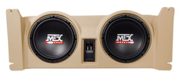 (2) 10  MTX Subs+Tan Box+Front+Rollbar Speakers+Amp For 1997-06 Jeep Wrangler TJ Hot on Sale