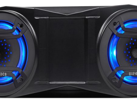 2) Hifonics TPS-CX65 6.5  300 Watt Overhead Speakers w  LED s 4 ATV UTV Cart Fashion