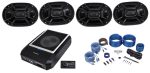 ALPINE PWD-X5 Slim Under-Seat Powered Subwoofer+Wire Kit+(4) Polk 6x9  Speakers Cheap