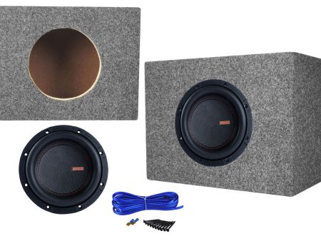 Memphis Audio MOJO MJM644 6.5  1400w Competition Subwoofer+Sealed Box Enclosure Fashion