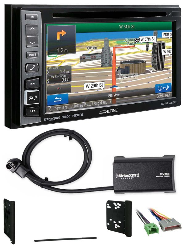 Alpine Bluetooth Receiver w Navigation GPS DVD XM For 1995-1997 Ford Explorer Supply