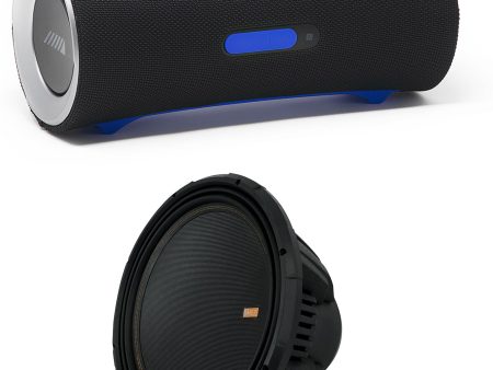 Memphis Audio MOJO 1512 15  3000w Competition Subwoofer+Alpine Bluetooth Speaker Online now