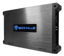 Rockville Bluetooth Receiver+Pair Dual 8  Silver Marine Wakeboard Speakers+Amp For Sale