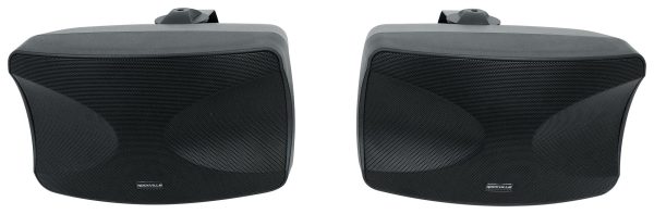 2) Rockville WET-44 PRO Wall Swivel+In-Ceiling 70V Black Commercial Speakers+Amp For Cheap