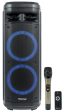 Rockville Go Party ZR10 Dual 10  Portable Wireless LED Bluetooth Speaker+UHF Mic Online now