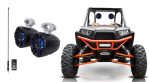 (2) Memphis Audio 6.5  150 Watt LED Tower Speakers+LED Whip For RZR ATV UTV Cart on Sale