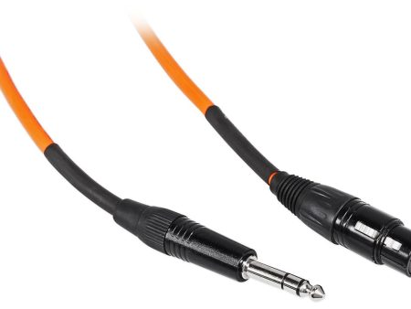 Rockville RCXFB10O 10  Female XLR to 1 4   TRS Cable Orange, 100% Copper Online