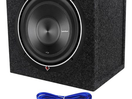 Rockford Fosgate Punch P2D4-10 10  600w Dual 4 Ohm Car Subwoofer+Sealed Sub Box For Cheap