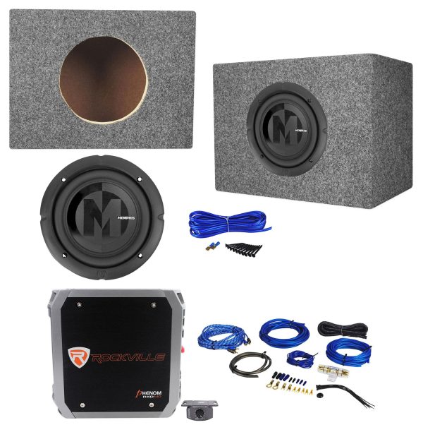 Memphis Audio PRX6D2 6.5  300w Subwoofer+Sealed Sub Box+Mono Amplifier+Amp Kit Online