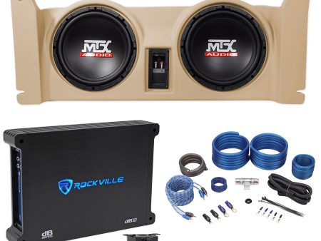 Dual 10  MTX Subwoofers+Tan Box+Amplifier+Amp Kit For 1997-2006 Jeep Wrangler TJ Online now