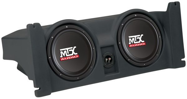 Dual 10  Powered MTX Subwoofers+Sealed Sub Enclosure For 97-06 Jeep Wrangler TJ Online Sale