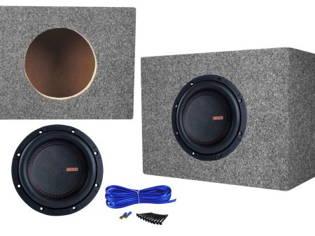 Memphis Audio MOJO MJM622 6.5  1400w Competition Subwoofer+Sealed Box Enclosure Online Hot Sale