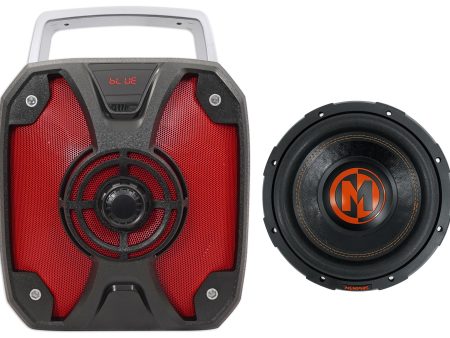 Memphis Audio MJP1044 10  1500w MOJO Car Subwoofer DVC 4 ohm Sub+Home Speaker Online Sale