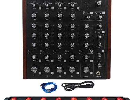 Rane MP2015 Rotary Club DJ 4-Deck Mixer w Dual USB+Motorized Moving Head Light on Sale