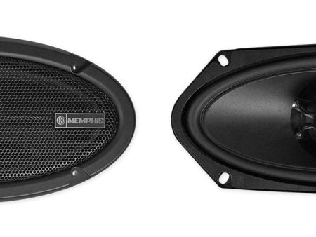 Pair Memphis Audio PRX410 4x10  100 Watt 2-way Car Speakers w Pivot Tweeters For Discount