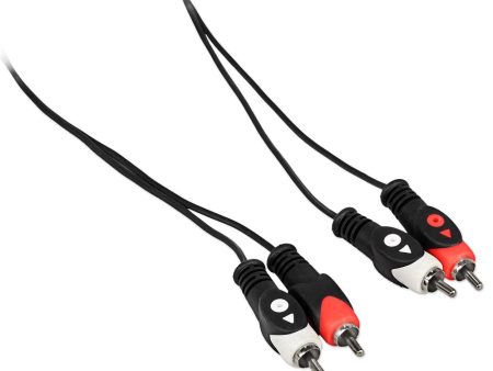 Rockville RCDR10B 10  Dual RCA to Dual RCA Pro Audio Cable 100% Copper Discount